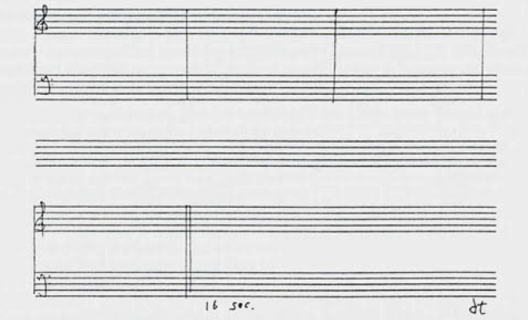 John Cage, partition de 4'33'' John Cage, partition de 4'33''