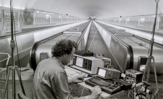 Max Neuhaus at Metro Montparnasse station, Paris, 1985. Ph. Florian Kleinefenn Max Neuhaus at Metro Montparnasse station, Paris, 1985. Ph. Florian Kleinefenn